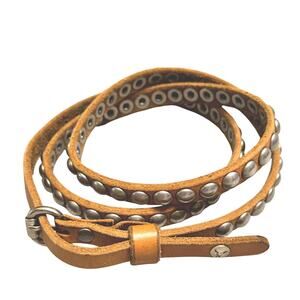 American Eagle Outfitters Thin Studded Leather Belt size Med